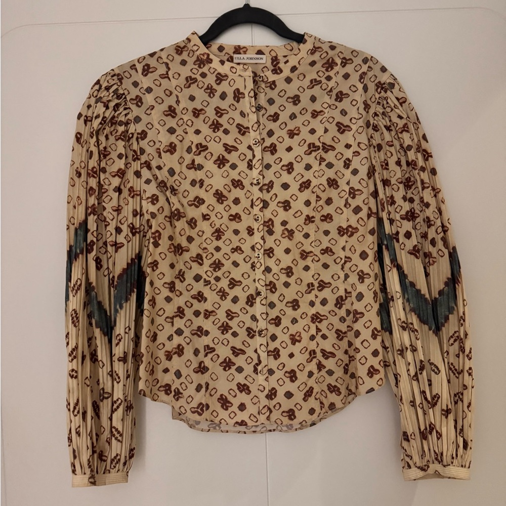 Ulla Johnson Beige Patterned Women's Top